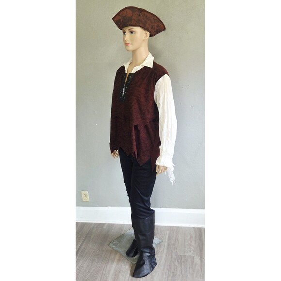 Rubies Pirate Costume Unisex Adult XL Halloween Outfit Complete 3 Piece Set - Picture 3 of 16
